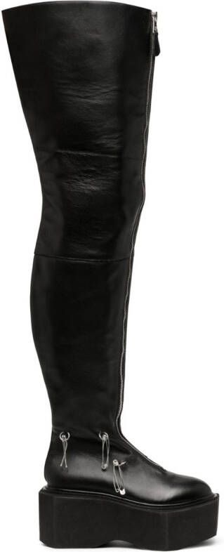 Natasha Zinko Box 85mm thigh-high boots Black