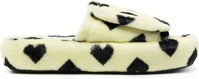 Natasha Zinko pixel heart slides Yellow