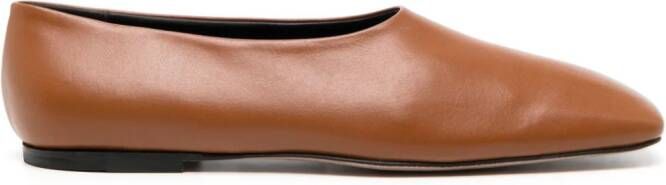 NEOUS Atlas leather ballerina shoes Brown