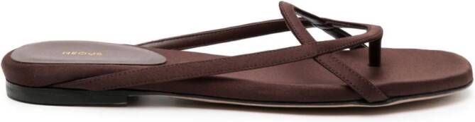 NEOUS Kaitos thong-strap sandals Brown
