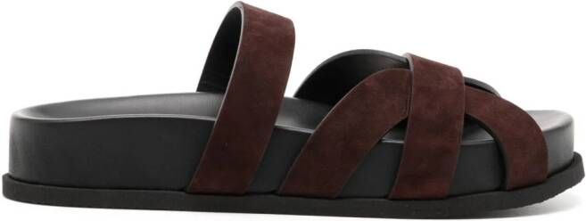 NEOUS strappy suede sandals Brown