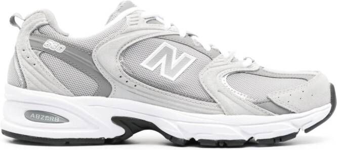 New Balance RC30 suede-trim leather sneakers White