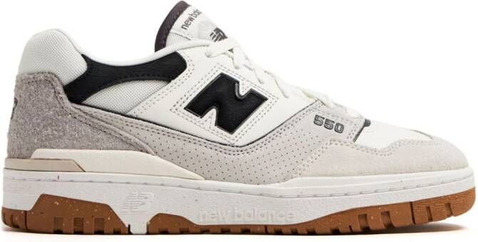 New Balance 550 colour-block leather sneakers White - Picture 4