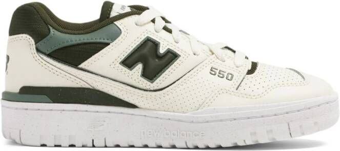 New Balance 550 logo-embossed leather sneakers White - Picture 9