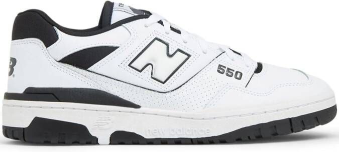New Balance 550 logo-embossed leather sneakers White - Picture 6