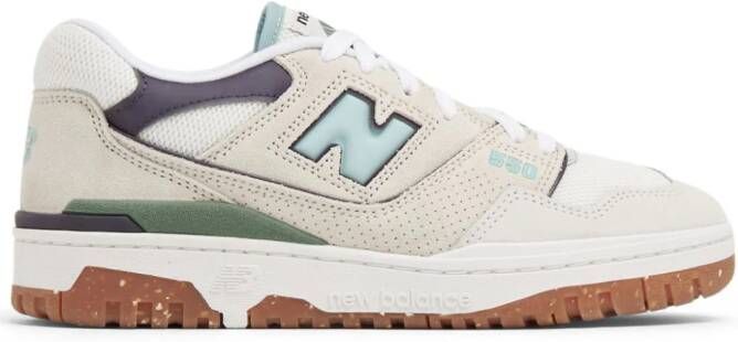 New Balance 550 logo-embossed leather sneakers White - Picture 3