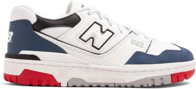 New Balance 550 logo-embossed leather sneakers White - Picture 11
