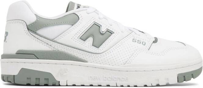 New Balance 550 logo-embossed leather sneakers White - Picture 12