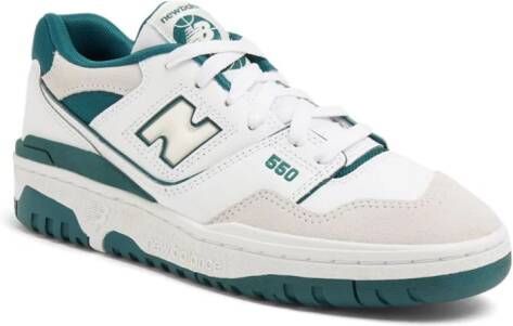 New Balance 550 logo-embossed leather sneakers White - Picture 6