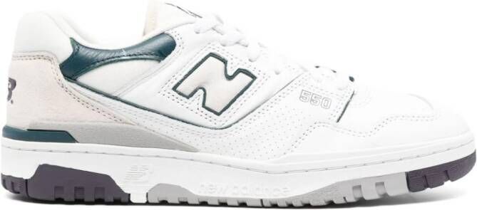 New Balance 550 panelled leather sneakers White