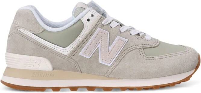 New Balance 550 panelled leather sneakers White