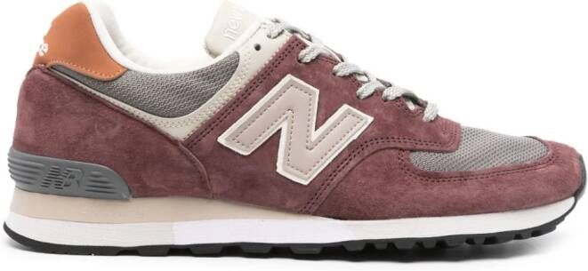 New Balance 576 panelled suede sneakers Red - Picture 4