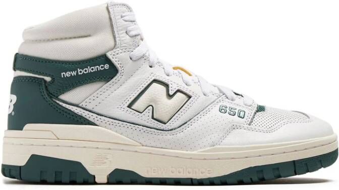 New Balance 550 colour-block leather sneakers White