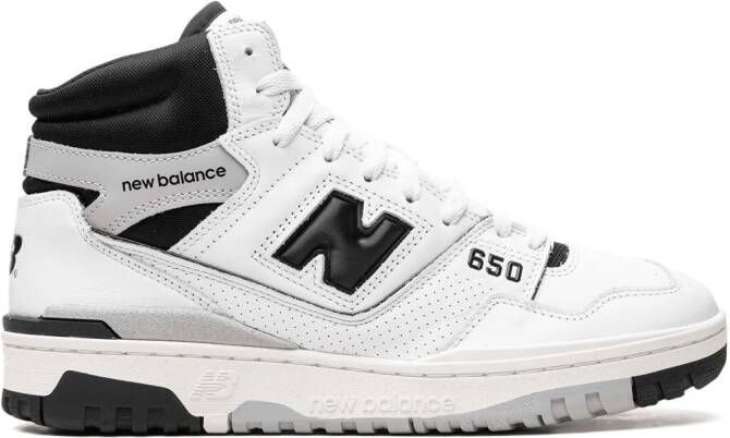 New Balance 650 "White Black" high-top sneakers