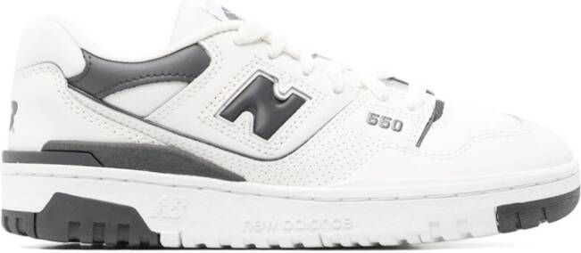 New Balance Kids 550 leather sneakers White
