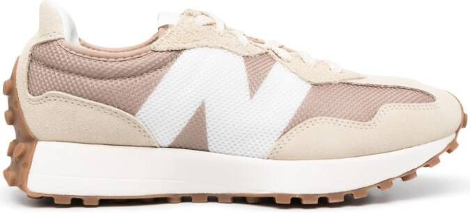 New Balance logo-patch lace-up sneakers Neutrals