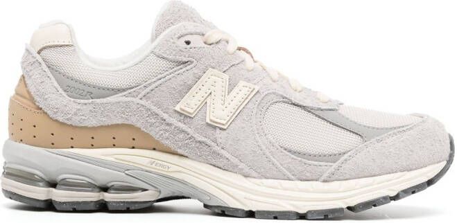 New Balance panelled logo-patch sneakers Grey