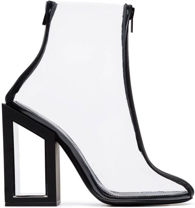 Nicholas Kirkwood black Void 105 PVC ankle boots