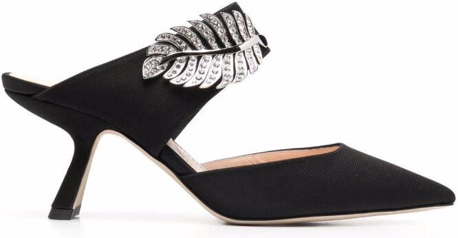 Nicholas Kirkwood MONSTERA 70mm mules Black