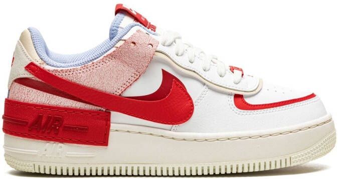 Nike Air Force 1 Low Shadow "Red Cracked Leather" sneakers White - Picture 3