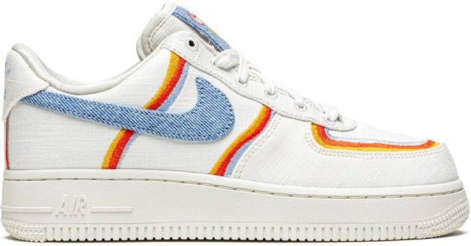 Nike Air Force 1 '07 LV8 "Denim Swoosh" sneakers White - Picture 2