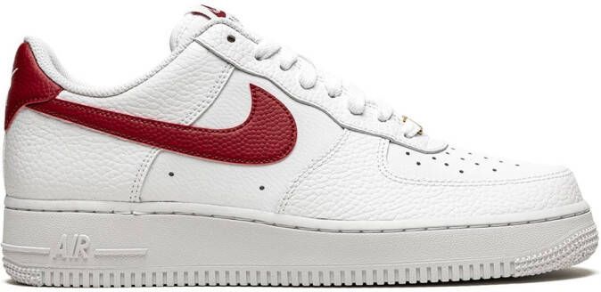 Nike Air Force 1 '07 Low "Team Red" sneakers White - Picture 2