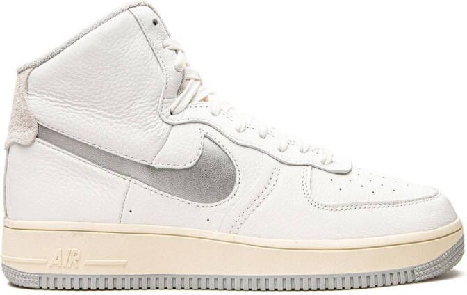 Nike Air Force 1 High Sculpt "White Silver" sneakers - Picture 4