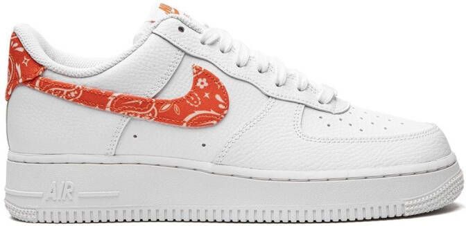 Nike Air Force 1 Low "Orange Paisley" sneakers White - Picture 4
