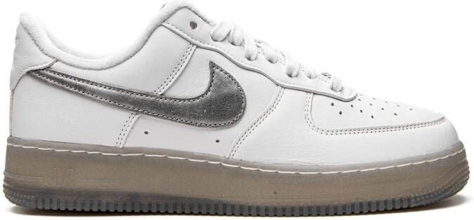Nike Air Force 1 "White Metallic Silver" sneakers - Picture 2