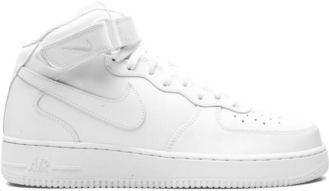 Nike Air Force 1 Mid '07 "Triple White" sneakers - Picture 2