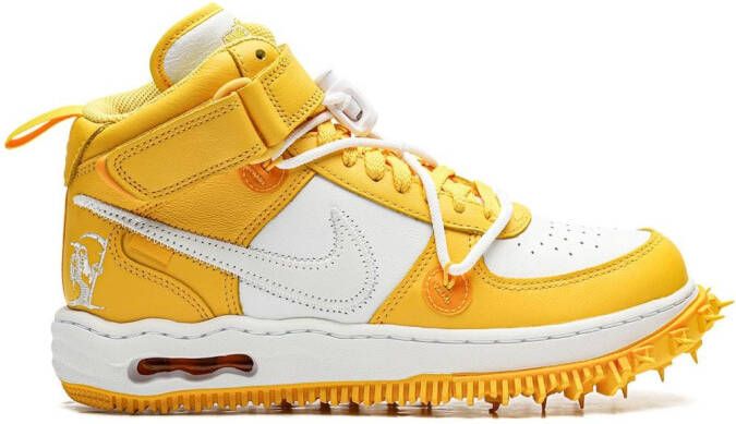 Nike Air Force 1 Mid "Off-White Varsity Maize" sneakers Yellow