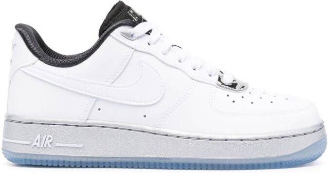 Nike Air Force 1 mid-top sneakers 100 WHITE-WHITE-METALLIC SILVER