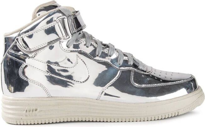 Nike Lunar Force 1 Mid SP "Liquid Silver" sneakers Metallic