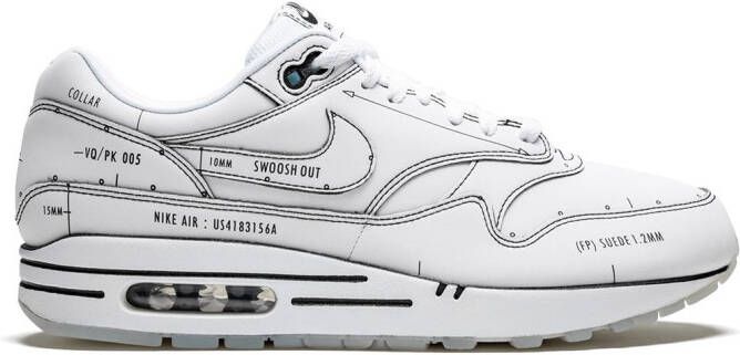 Nike Air Max 1 "Sketch Schematic" sneakers White