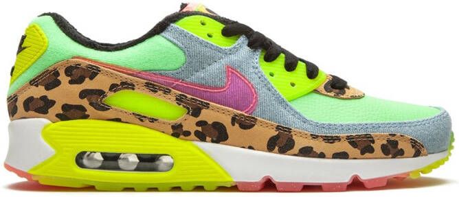 Nike Air Max 90 LX "Denim Leopard Print" sneakers Green - Picture 4