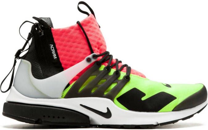 Nike x Acronym Air Presto Mid "Hot Lava Volt" sneakers Green