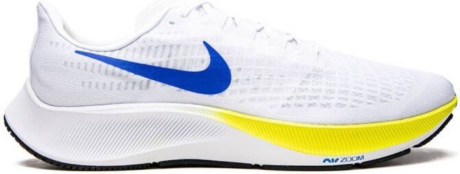 Nike Air Zoom Pegasus 37 "White Racer Blue Cyber Black" sneakers - Picture 5
