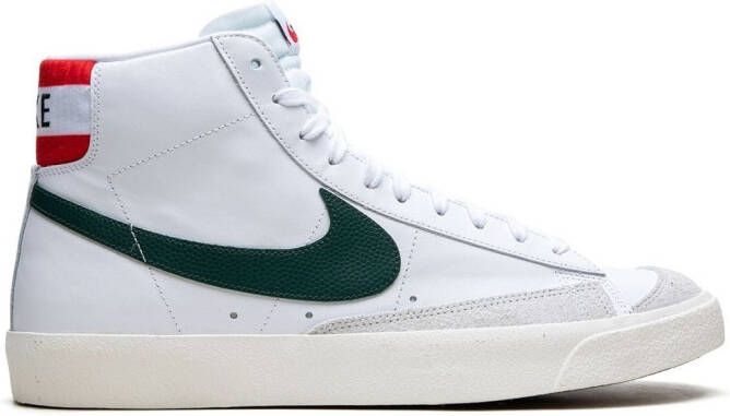 Nike Blazer Mid 77 Vintage "Mismatched Basketball Leather Swooshes" sneakers White - Picture 12