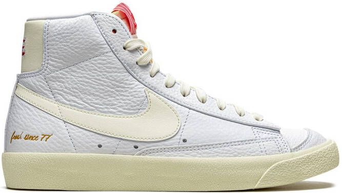 Nike Blazer Mid '77 VNTG EMB "Popcorn" sneakers White - Picture 4