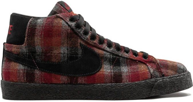 Nike x Todd Jordan Blazer SB "Plaid" sneakers Red