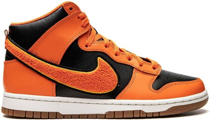 Nike Dunk High "Chenille Safety Orange" sneakers Black - Picture 2