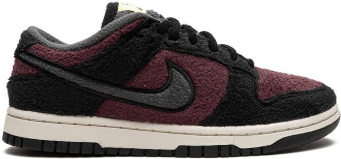 Nike Dunk Low "Fleece Pack Burgundy Crush" sneakers Black - Picture 5