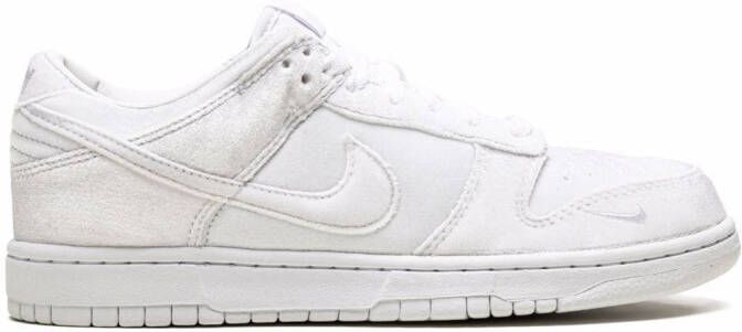 Nike x Dover Street Market Dunk Low "Triple White Velvet" sneakers