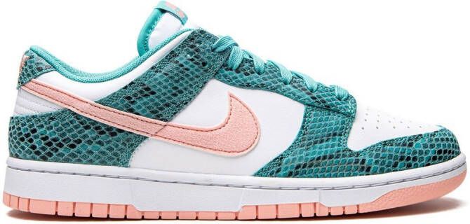 Nike Dunk Low Snakeskin "Washed Teal Bleached Coral" sneakers White - Picture 2