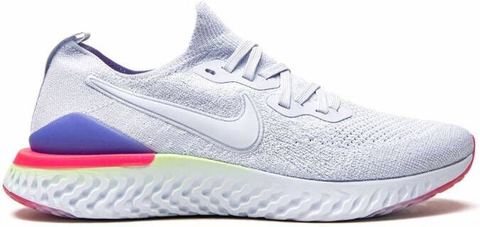 Nike Epic React Flyknit "Hydrogen Blue Sapphire Lime Bl" sneakers White - Picture 3