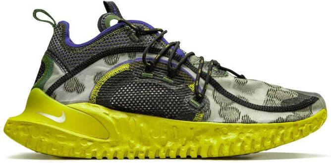 Nike Flow 2020 ISPA "Medium Olive" low-top sneakers Yellow