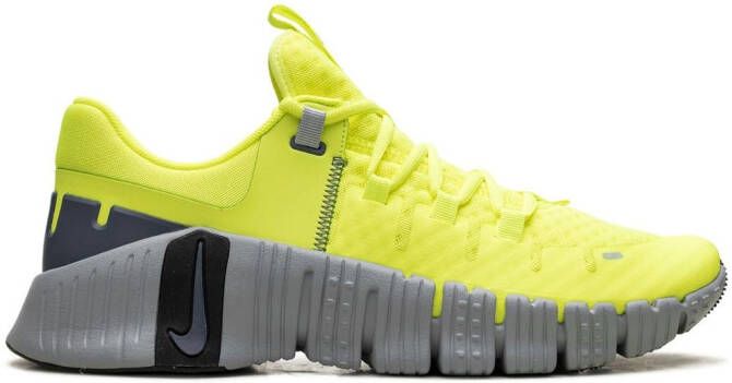 Nike Free Metcon 5 "Volt Wolf Grey" sneakers Green - Picture 3