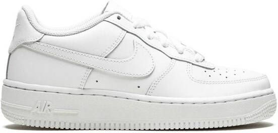 Nike Kids Air Force 1 "White On White" sneakers