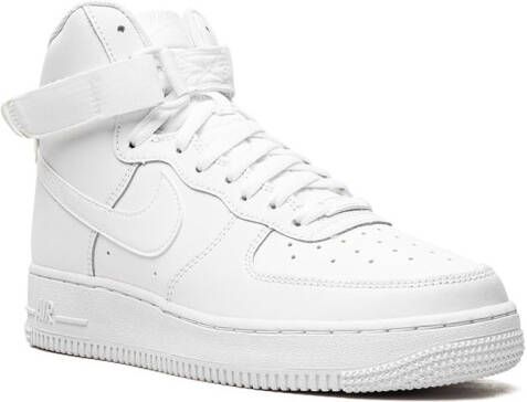 Nike Kids Air Force 1 High "Triple White" sneakers