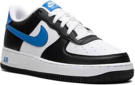 Nike Kids Air Force 1 Low "Light Photon Blue" sneakers Black